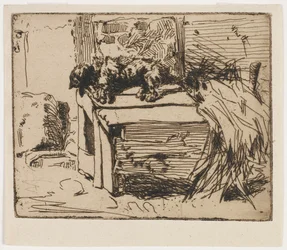 Der Hund auf der Hundehütte