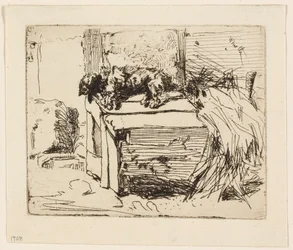 Der Hund auf der Hundehütte