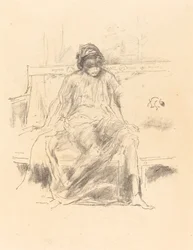 Die drapierte Figur, sitzend