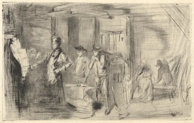 Die Schmiede, aus der Thames-Serie (Eine Serie von sechzehn Radierungen von Szenen an der Themse und anderen Motiven)