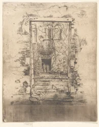 Der Garten, aus dem zweiten Venedig-Set (Ein Satz von sechsundzwanzig Radierungen)