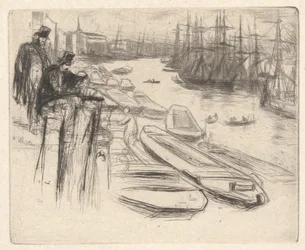 Der kleine Teich, aus dem Thames-Set (Eine Serie von sechzehn Radierungen von Szenen an der Themse und anderen Motiven)