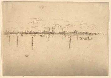 Das kleine Venedig, aus dem ersten Venedig-Set (Venedig, eine Serie von zwölf Radierungen)