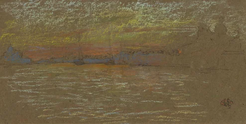 Die Riva—Sonnenuntergang: Rot und Gold