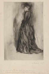 Das Samtkleid (Mrs. Leyland)