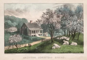 Amerikanisches Gehöft, Frühling