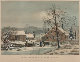 Neuengland-Winterszene, 1861