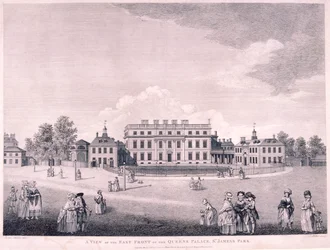Ostfront des Buckingham House, Westminster, London, 1796