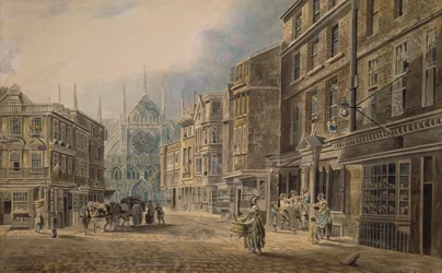 London, Old Tothull St. führt zur Westminster Abbey, 1776