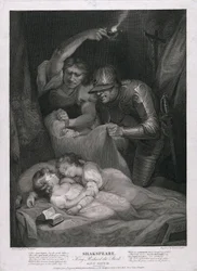 König Richard der Dritte: Akt IV, Szene III Der Mord an den Prinzen im Turm, veröffentlicht 1790