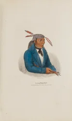 Ein junger Miami-Häuptling, aus The Aboriginal Portfolio