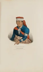 KEE-O-TUCK-KEE; Ein Pottowattomie-Häuptling, aus The Aboriginal Portfolio