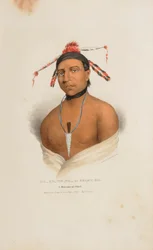 MA-KO-ME-TA oder das Bärenöl; Ein Monomonie-Häuptling, aus The Aboriginal Portfolio