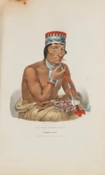 WA-EM-BOESH-KAA; Ein Chippeway-Häuptling, aus dem Aboriginal Portfolio