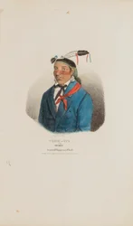 WEESH-CUB oder der Süße; Ein bekannter Chippeway-Häuptling, aus The Aboriginal Portfolio