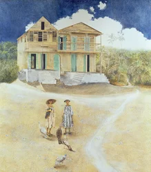 Zwei alte Schwestern, Jacmel, Haiti, 1974