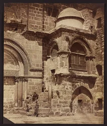 Vorhalle der Grabeskirche. Jerusalem [Jerusalem. Grabeskirche - Frankenkapelle]