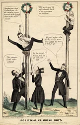 Politische Kletterjungen, veröffentlicht von J Baillie, H Bucholzer, New York, 1844