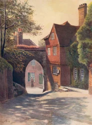 Burgtor und Museum, Guildford, 1911