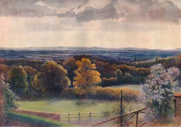Blick vom Coneyhurst Hill, Ewehurst, 1911