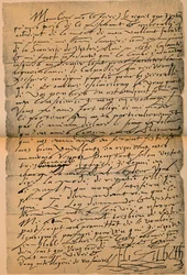 Ein Brief von Königin Elizabeth I 1533-1603 an König James VI 1566-1625, 1898