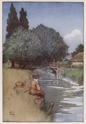 Illustration für Der vollkommene Angler von Izaak Walton