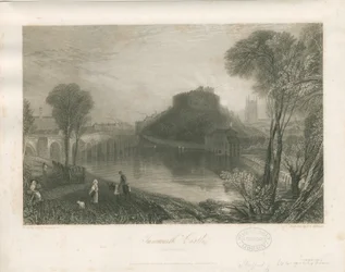 Tamworth Castle: Stahlstich, undatiert [ca. 1832]
