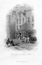 Das Geburtshaus von Thomas Moore, Dublin, um das 19. Jahrhundert