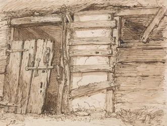 Eine Außentoilette
