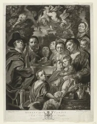 Porträt von Jacques Jordaens mit seinen Eltern, Brüdern und Schwestern (Schilderijen aus The Houghton Gallery)