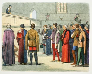 Richard, Herzog von Gloucester, eingeladen die Krone zu übernehmen, 1483 1864