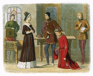 Der Earl von Warwick unterwirft sich Königin Margaret