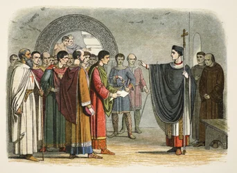 Thomas Becket verbietet dem Earl of Leicester, über ihn zu urteilen