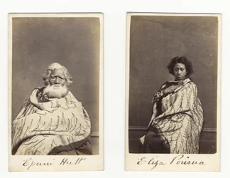 Epuni Hutt und Eliza Porirua, ca. 1865