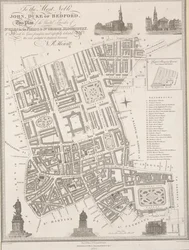 An den edelsten John, Herzog von Bedford. Dieser Plan der vereinigten Pfarreien von St. Giles in the Fields & St. George, Bloomsbury