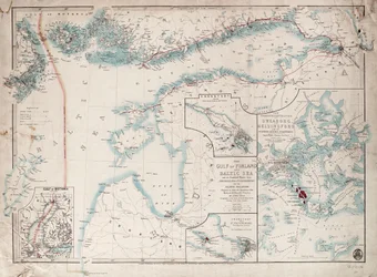 Karte des Finnischen Meerbusens und der Ostsee