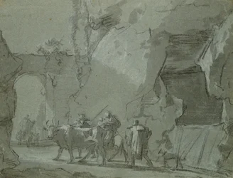 Hirten vor einem Torbogen, ca. 1650-52