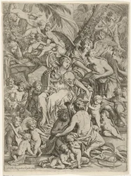 Heilige Cäcilia mit Orgel in der Hand