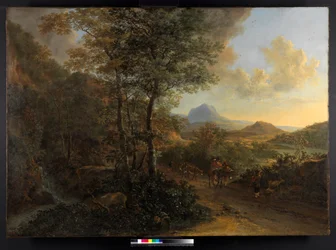 Italienische Landschaft mit Monte Socrate