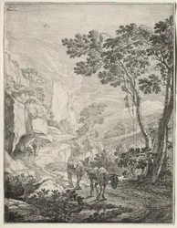 Die zwei Maultiere. Rocca Aquatico bei Ancona