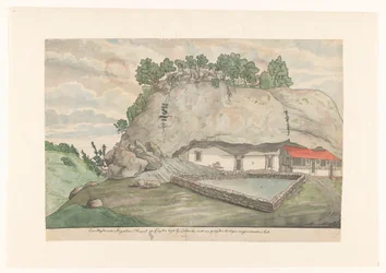 Adams Berg (Mulkirigala), Eingang zu den in den Felsen gehauenen Bildräumen