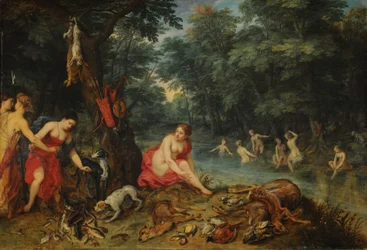 Bad der Nymphen (Die Nymphen der Diana kehren vom Fischfang zurück)