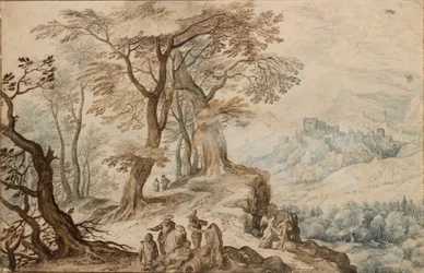 Landschaft mit Tobias und dem Engel
