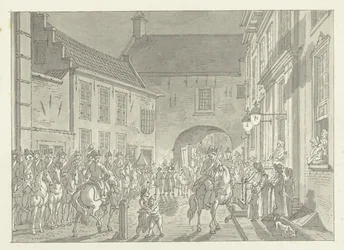 L.P. van de Spiegel zur Gevangenpoort gebracht, 1795