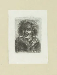 Mann mit Pelzkragen (The Compleat Work of Etchings by John Chalon)
