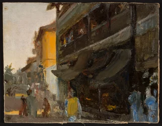 Bombay - Straße. Von der Reise nach Indien