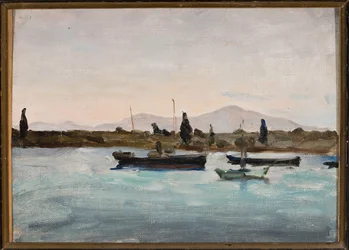 Boote am Ufer, Marmara - Tuscula. Von der Reise nach Palästina