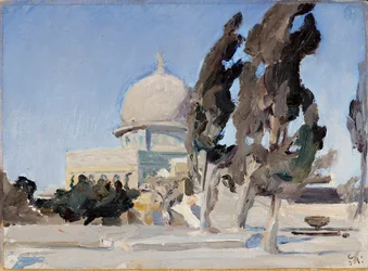 Omar-Moschee in Jerusalem. Von einer Reise nach Palästina