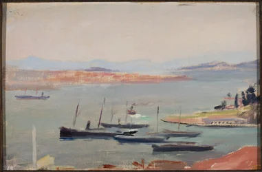 Auf dem Schiff, an der Einfahrt zum Bosporus. Von der Reise nach Konstantinopel
