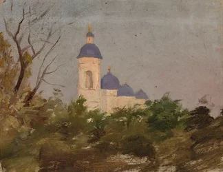 Studie einer orthodoxen Kirche